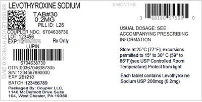 Label (68180 975 01 Levothyrox 0.2mg 67046 387 30)